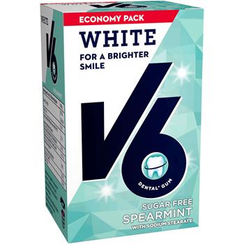 V6 White Spearmint Økonomipakke 72 g