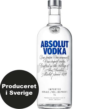 ballet Prestige skyde Absolut Vodka 40% 1 l. - Grænsehandel til billige priser