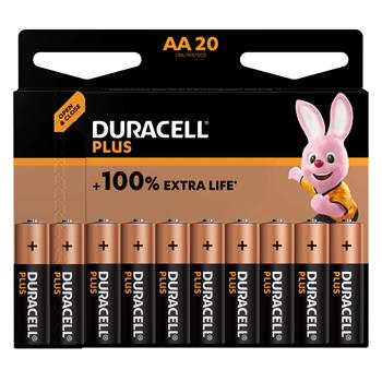 Duracell Plus AA Alkaline Swan 20pk
