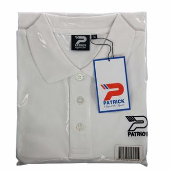 PATRICK Polo Shirt, Hvid  Str. L