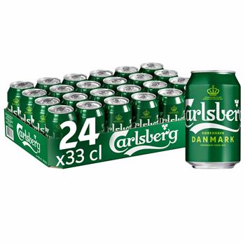 Carlsberg Pilsner - 4,6% øl, 24x33cl dåse