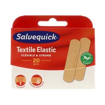 Salvequick Textile elastic tekstilplaster 20 stk.