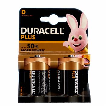 Duracell Plus Power D 2 stk.