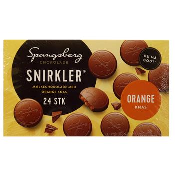 Spangsberg Snirkler Orangeknas 100 g.