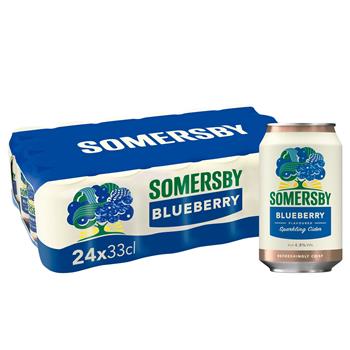 Somersby Blueberry - 4,5% cider, 24x33cl dåse
