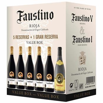 Faustino Value Box 5x Reserva 0,75l + 1x Gran Reserva 0,75l