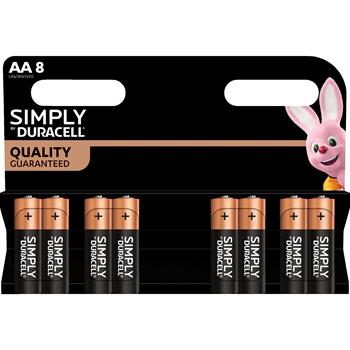 Duracell Simply AA 8 stk.