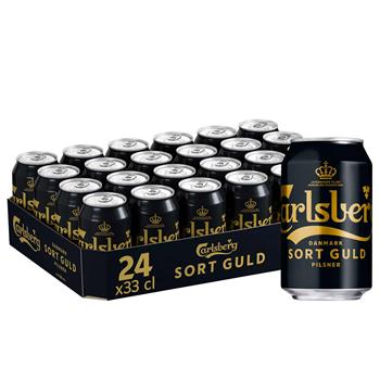 Carlsberg Sort Guld Pilsner - 5,8% øl, 24x33cl dåse