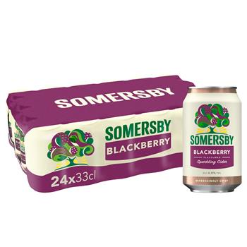 Somersby Blackberry - brombærcider 4,5%, 24x33cl. dåse