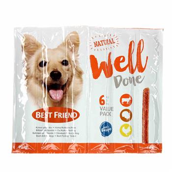 Best Friend WellDone beef-turkey-chicken 6-pack 90 g
