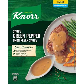 Knorr Sauce Grøn Peber 3x22 g.