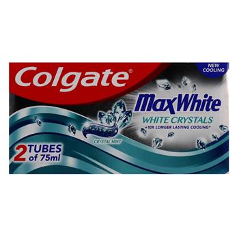 Colgate Max White Crystals Tandpasta 2 x 75 ml