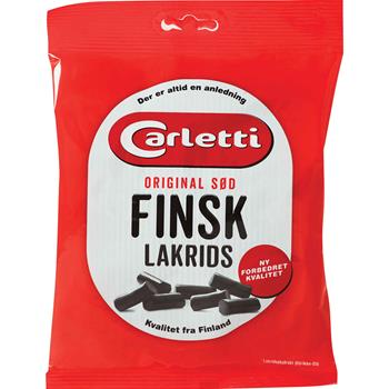 Carletti Original sød finsk lakrids 350 g.