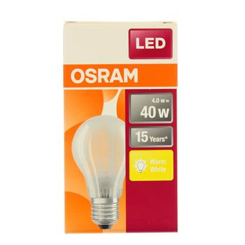 OSRAM LED STAR STD  glas mat   40W non-dim  4W/827 E27