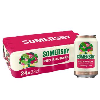 Somersby Red Rhubarb - 4,5% cider, 24x33cl dåse
