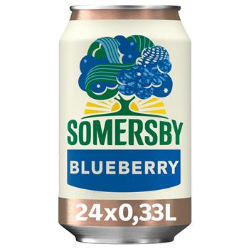 Somersby Blueberry - blåbærcider 4,5%, 24x33cl. dåse
