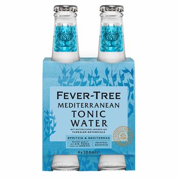 Fever-Tree Mediterranean Tonic Water 4 x 0,2l + pant