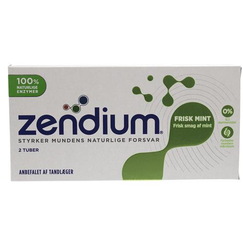Zendium 2*50ml Frisk Mint Grænsehandel til billige priser