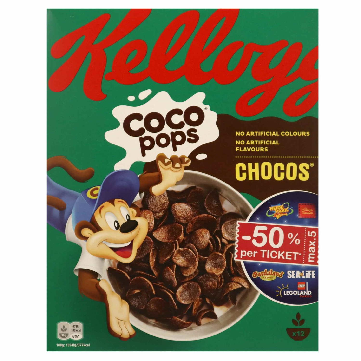 oplukker Luksus band Kellogg's Coco Pops Crunchers 375 g - Grænsehandel til billige priser