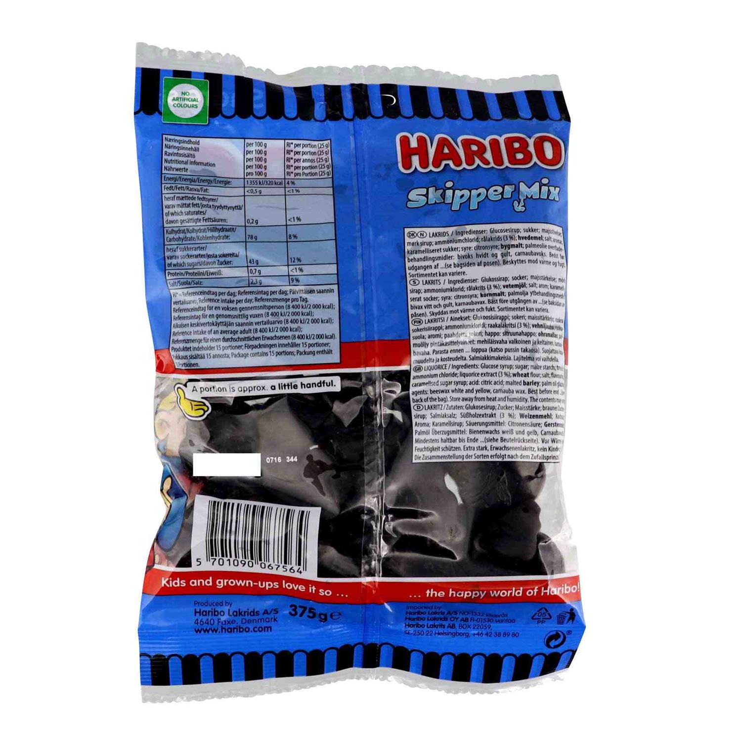 Uændret ammunition svamp Haribo Skipper Mix 375 g - Grænsehandel til billige priser