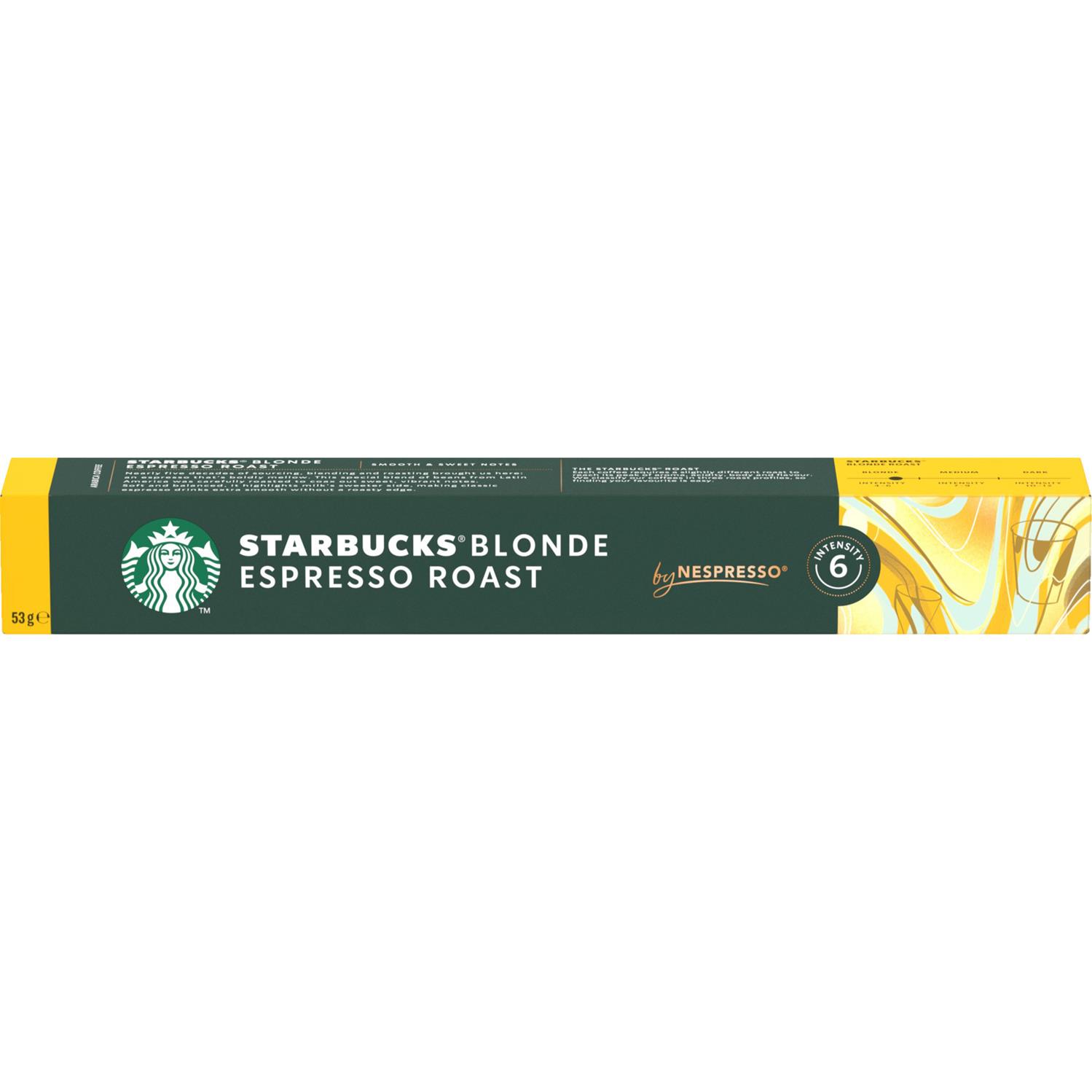Forstærke boks Laboratorium Starbucks Blonde Espresso Roast 10 kapsler 53 g. - Grænsehandel til billige  priser