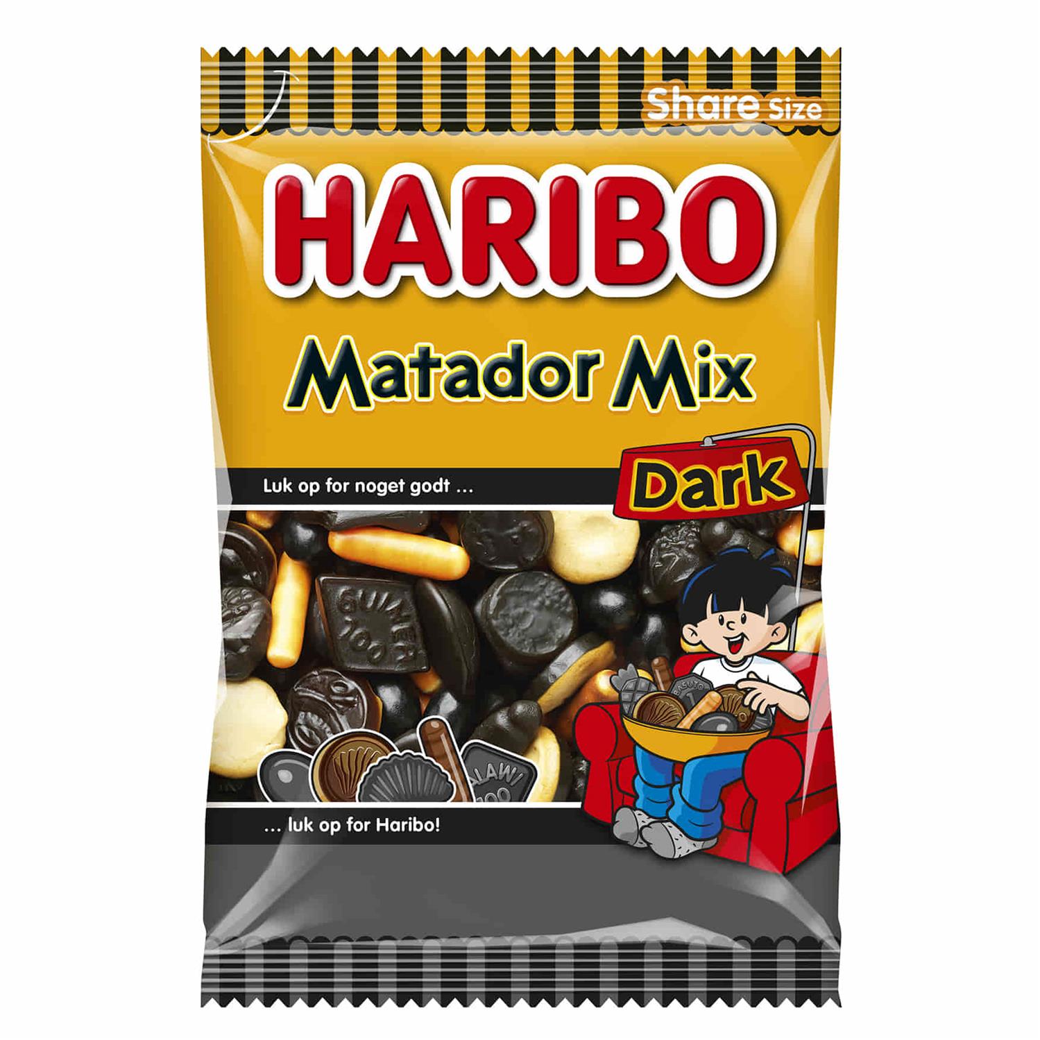 udtale vurdere Mellem Haribo Matador Mix Dark 350 g - Grænsehandel til billige priser