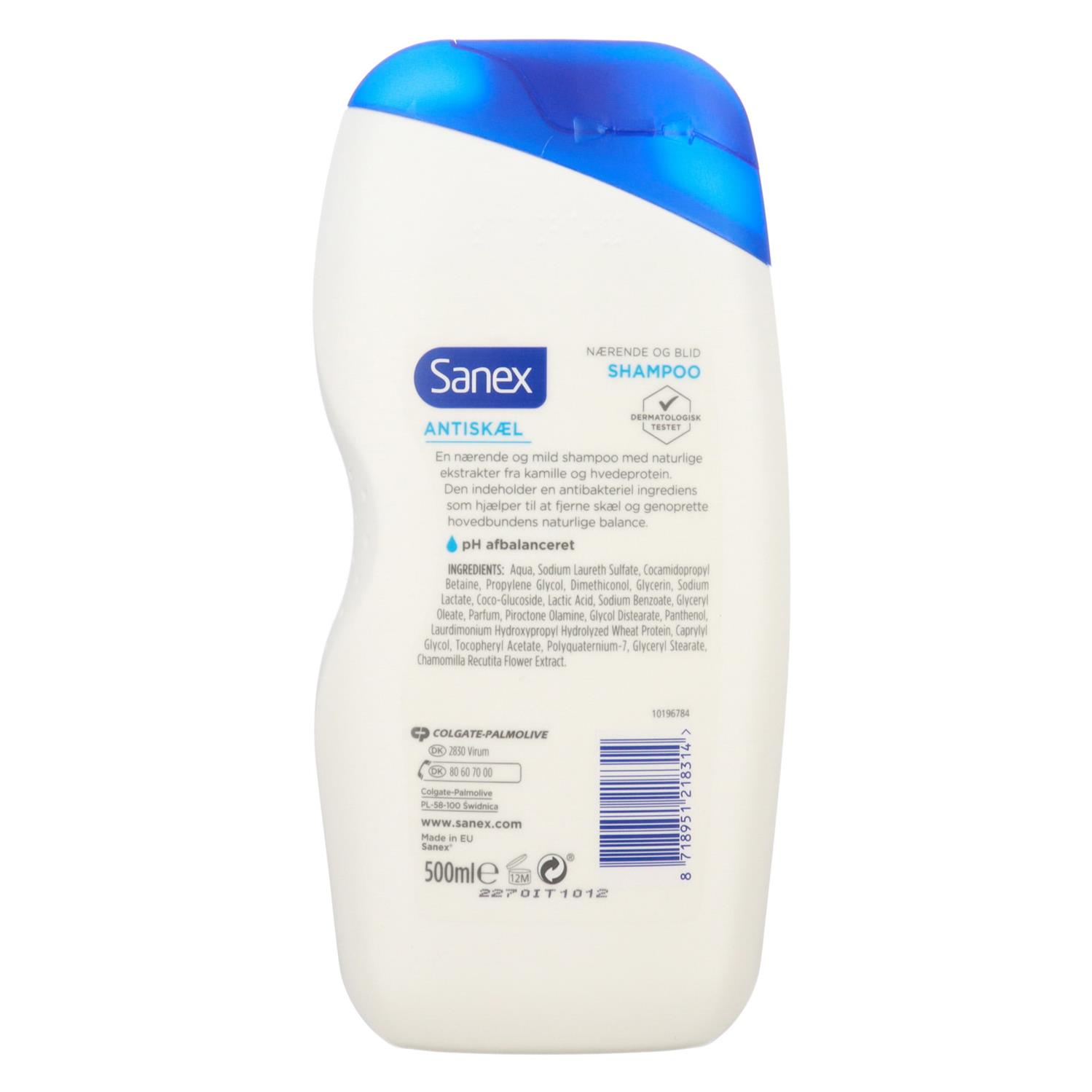 Sanex Shampoo Antiskæl 500 ml. - Grænsehandel til priser