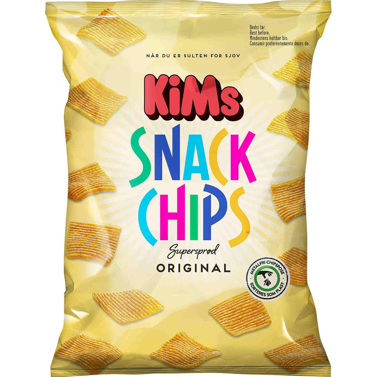 KiMs Snack Chips 160 g. - priser