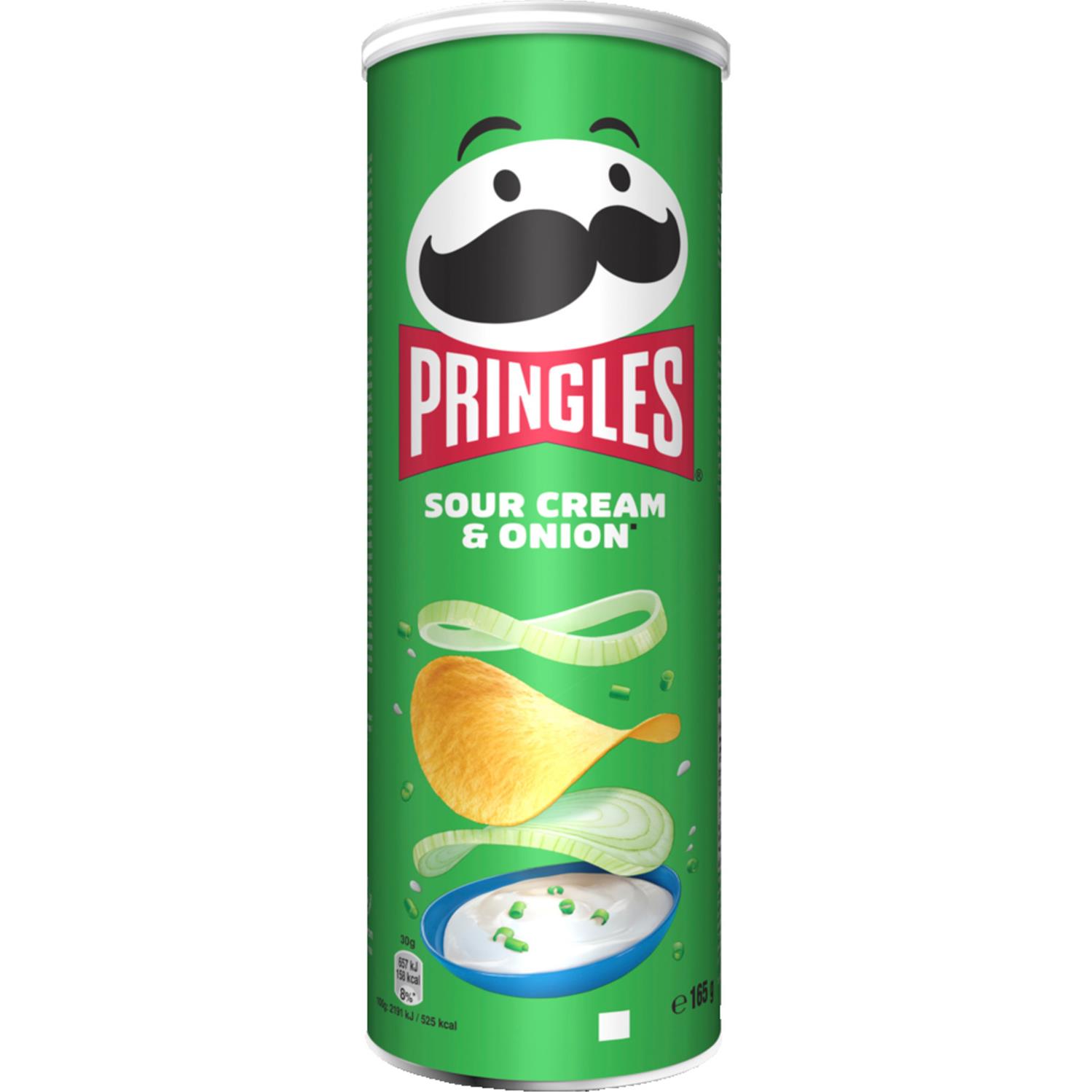 Pringles Cream & Onion 165 g - Grænsehandel til billige priser