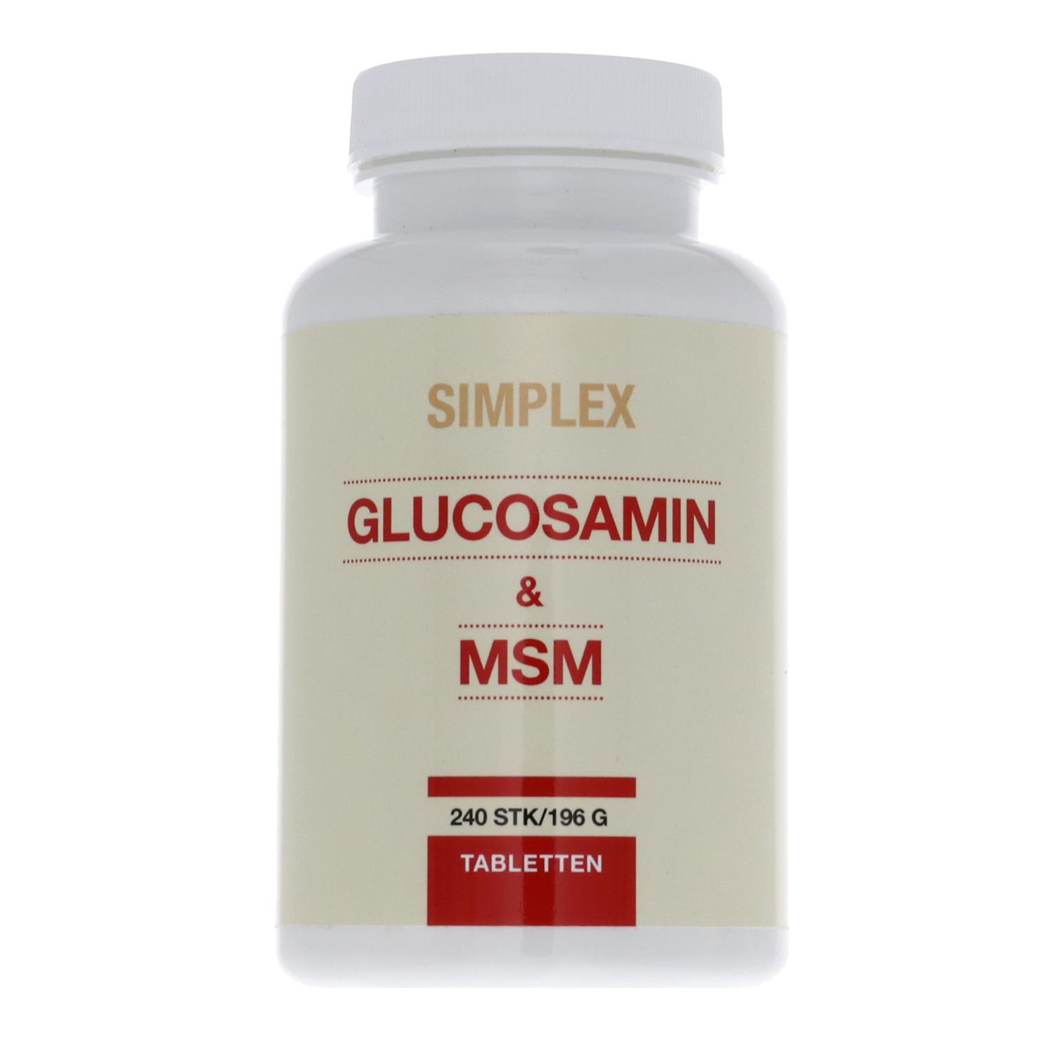 hensynsløs Rædsel Decode Glucosamin Simplex 240 stk. - Grænsehandel til billige priser