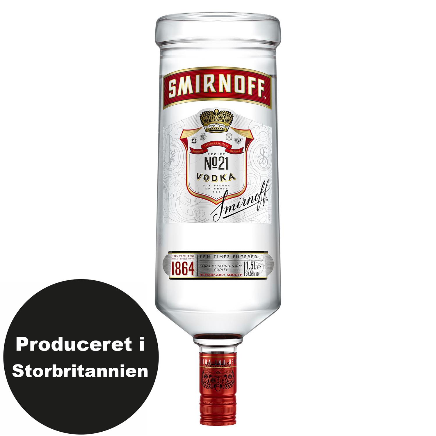 tykkelse nyt år ideologi Smirnoff Magnumflaske 37,5% 1,5 l. - Grænsehandel til billige priser