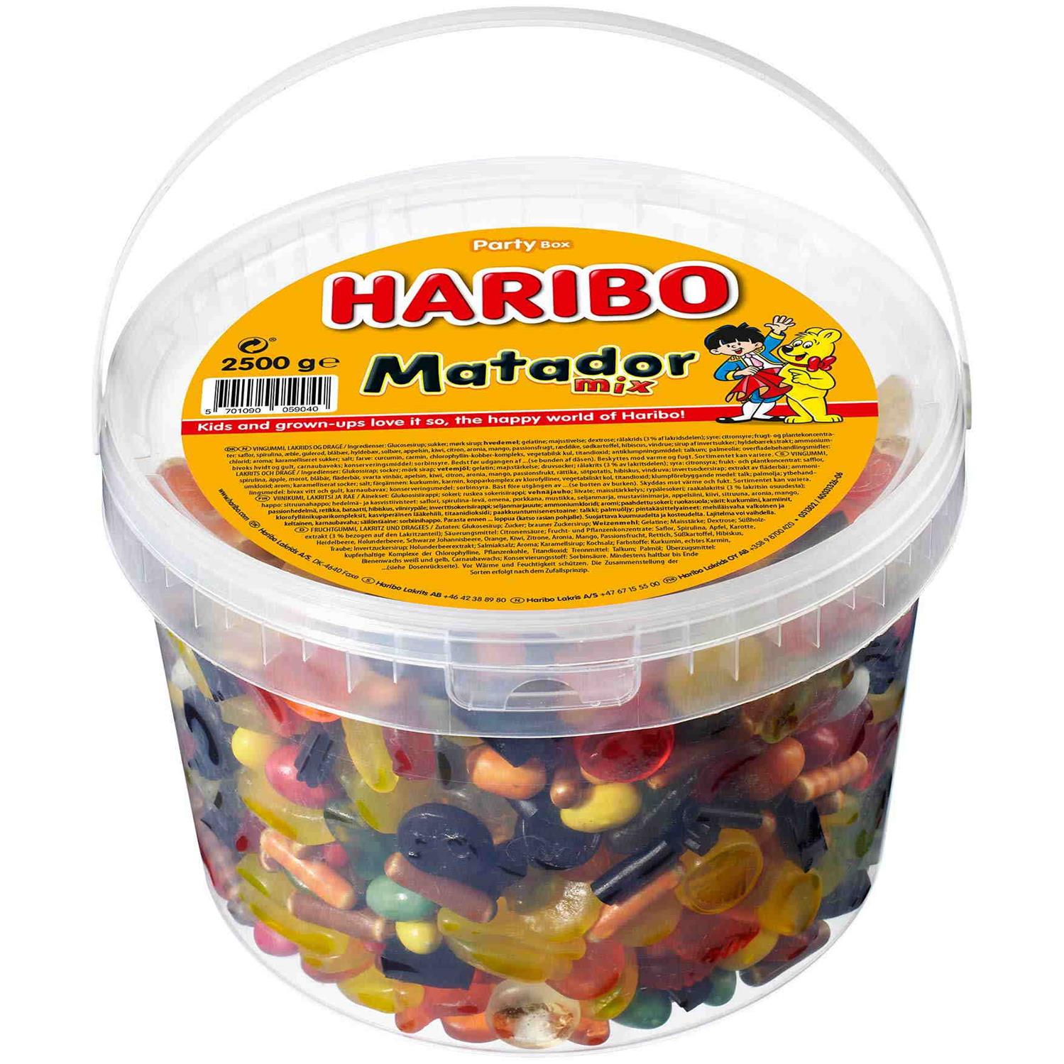 Fradrage Regnskab Opdater Haribo Matador Mix 2,5 kg - Grænsehandel til billige priser